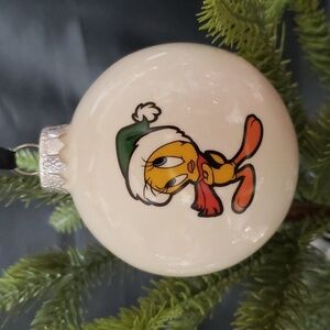 Rae Dunn Looney Tunes Tweety Bird Glass Ornament